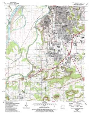 South Fort Smith topo map