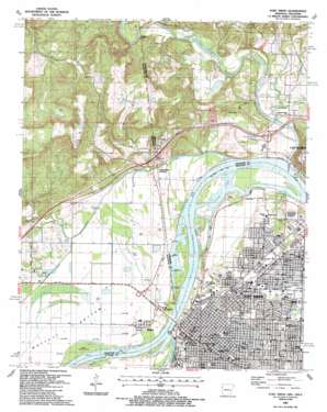 Fort Smith topo map