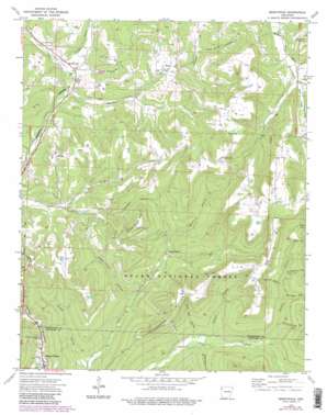 Brentwood topo map