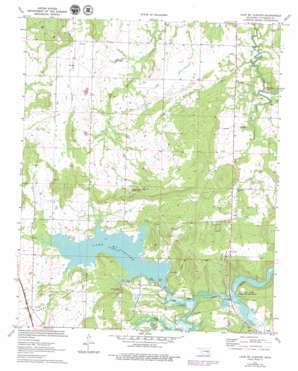 Lake McAlester USGS topographic map 35095a7