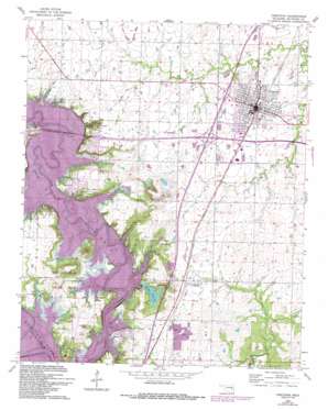 Checotah USGS topographic map 35095d5