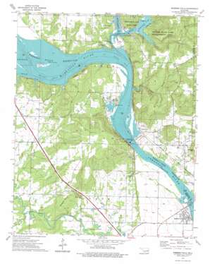 Webbers Falls USGS topographic map 35095e2