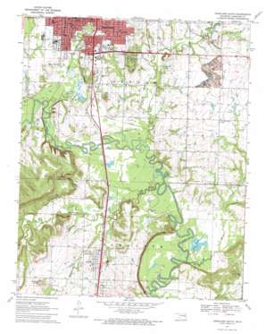 Okmulgee South USGS topographic map 35095e8