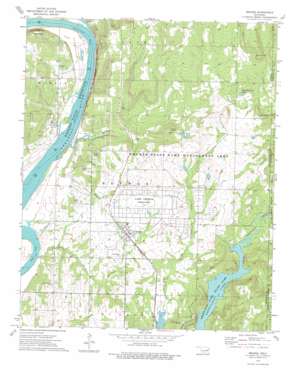 Braggs USGS topographic map 35095f2