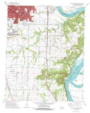 Southeast Muskogee USGS topographic map 35095f3