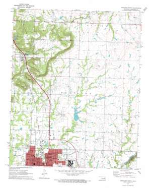 Okmulgee North USGS topographic map 35095f8