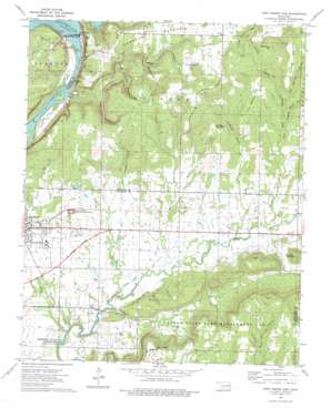 Fort Gibson Dam USGS topographic map 35095g2