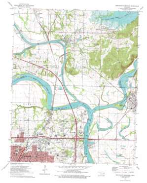 Northeast Muskogee USGS topographic map 35095g3