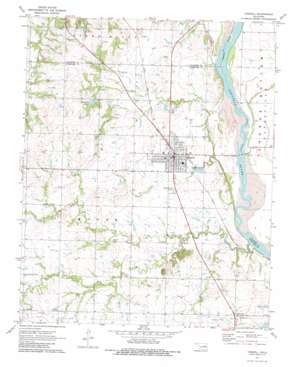 Haskell USGS topographic map 35095g6