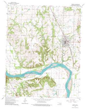 Coweta USGS topographic map 35095h6