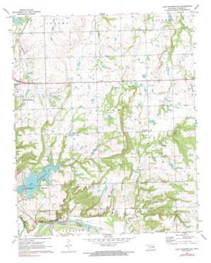 Lake Holdenville topo map