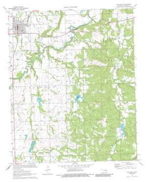 Wetumka USGS topographic map 35096b2