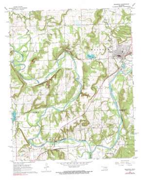 Weleetka USGS topographic map 35096c2