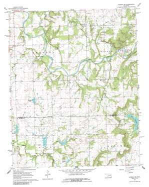 Okemah SE USGS topographic map 35096c3