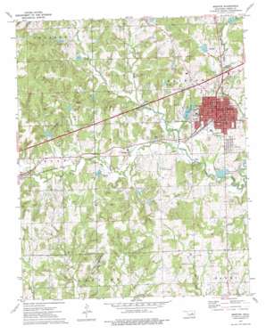 Bristow USGS topographic map 35096g4