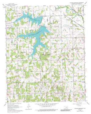 Shawnee Reservoir USGS topographic map 35097c1