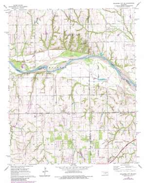 Oklahoma City Sw topo map