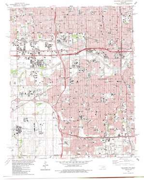 Oklahoma City USGS topographic map 35097d5