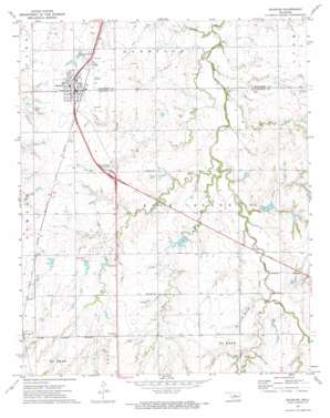 Okarche USGS topographic map 35097f8
