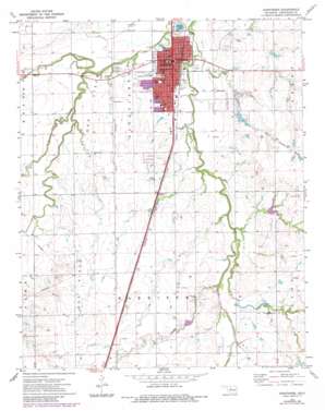 Kingfisher USGS topographic map 35097g8