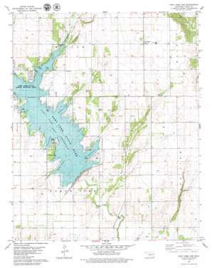 Fort Cobb Dam USGS topographic map 35098b4