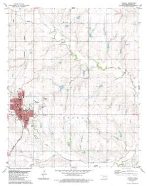 Cordell USGS topographic map 35098c8
