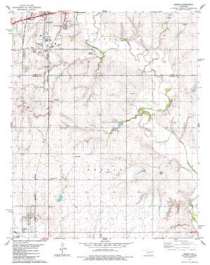 Bessie USGS topographic map 35098d8