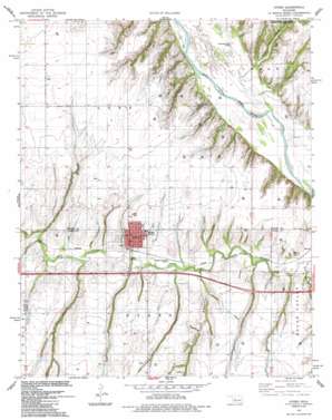 Hydro USGS topographic map 35098e5