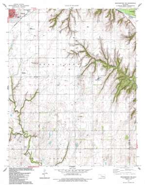 Weatherford Nw topo map