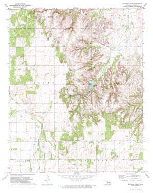 Watonga Lake USGS topographic map 35098h4