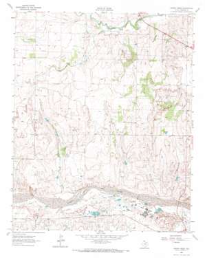 Spring Creek USGS topographic map 35100d4