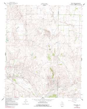 Pond Creek USGS topographic map 35100d5