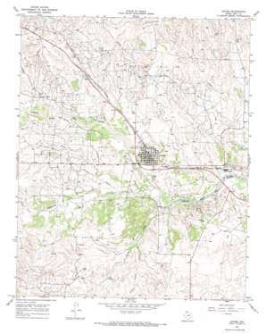 Lefors USGS topographic map 35100d7