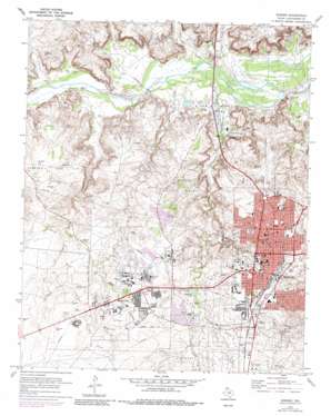 Borger USGS topographic map 35101f4