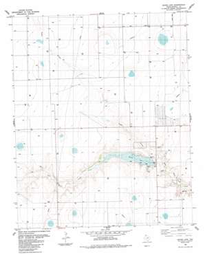Bivins Lake USGS topographic map 35102a1