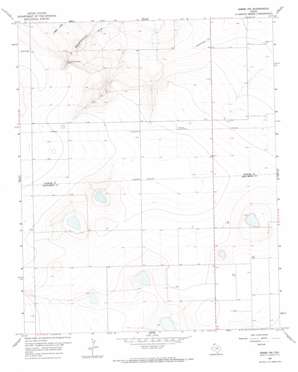 Simms Nw topo map