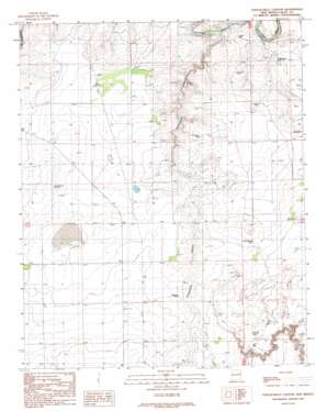 Tuscocoillo Canyon USGS topographic map 35103c3