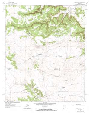 Potrillo Hill USGS topographic map 35105a3