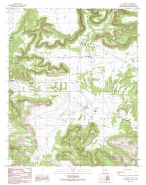La Liendre USGS topographic map 35105d1