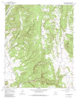 Bull Canyon USGS topographic map 35105d7