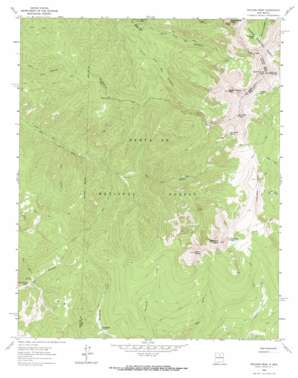 Truchas Peak USGS topographic map 35105h6