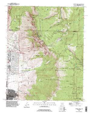 Sandia Crest topo map