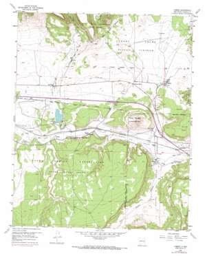 Cubero USGS topographic map 35107a5