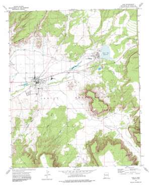 Zuni USGS topographic map 35108a7