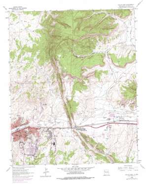 Gallup East topo map