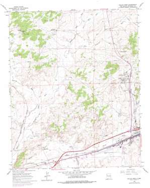 Gallup West topo map