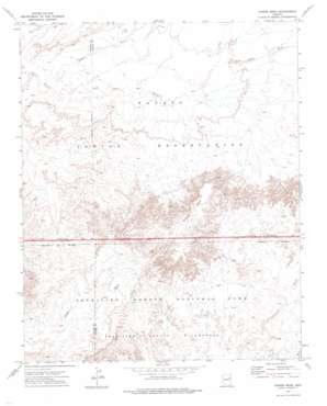 Chinde Mesa topo map