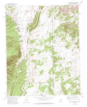 Ganado USGS topographic map 35109e1