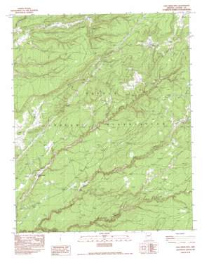 Oak Creek Mountain topo map