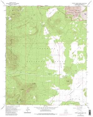 Sunset Crater West topo map